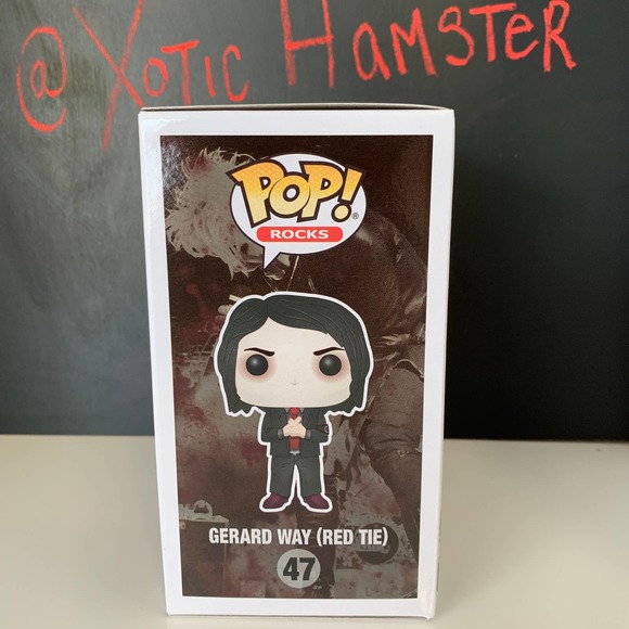 Funko Pop Rocks My Chemical Romance MCR Gerard Way Red Tie Vaulted - Picture 4 of 7